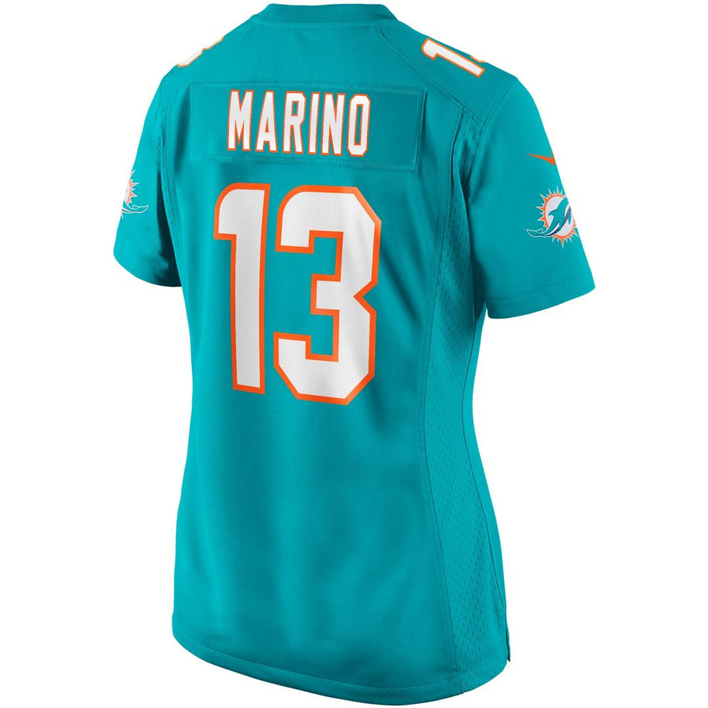 Women's Nike Miami Dolphins Dan Marino Aqua Game Retired Player NFL Jersey