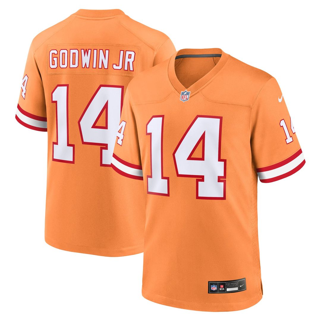 Men's Nike Tampa Bay Buccaneers Chris Godwin Jr. Orange Alternate Game Player NFL Jersey