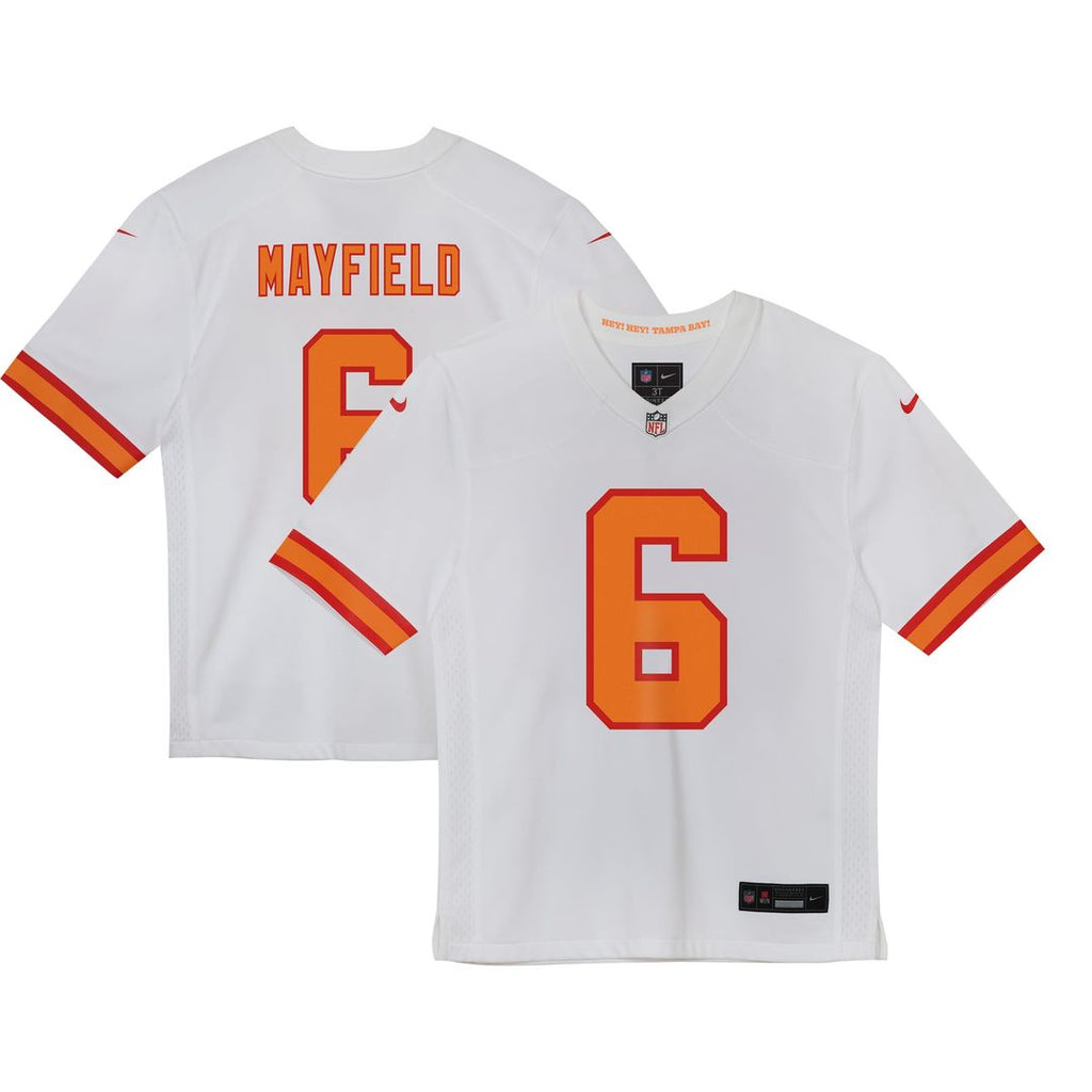 Preschool Tampa Bay Buccaneers Baker Mayfield '76 White Game NFL Jersey