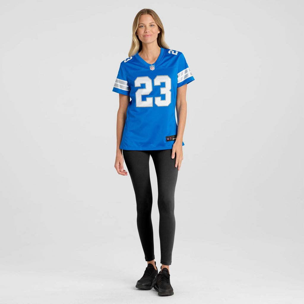 Women's Nike Detroit Lions Rock Ya-Sin Blue Team Game NFL Jersey