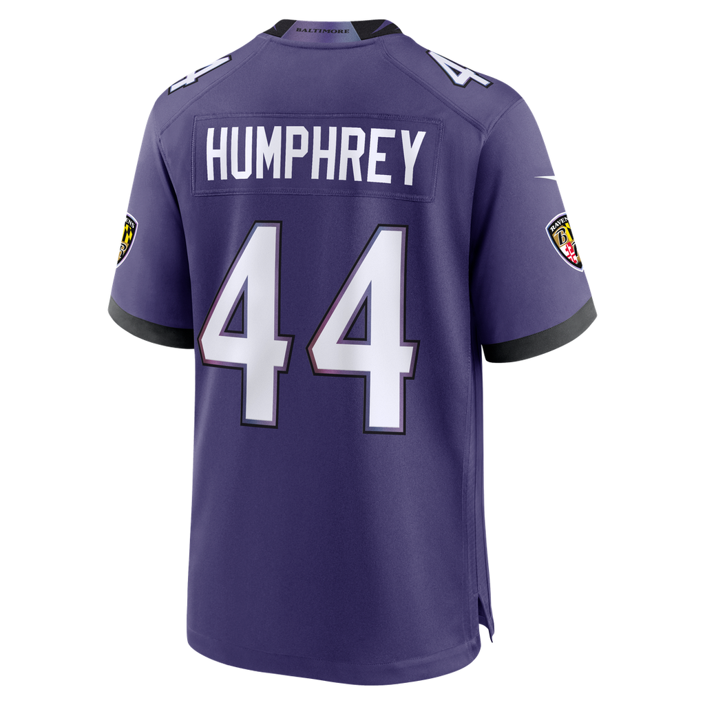 Men's Nike Baltimore Ravens Marlon Humphrey Black Alternate Game NFL Jersey