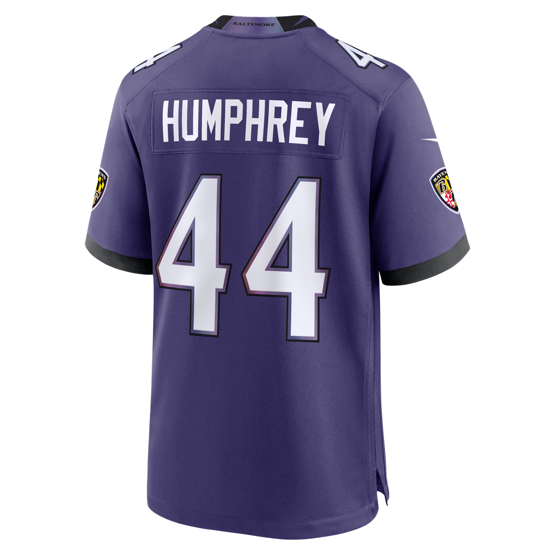 Men's Nike Baltimore Ravens Marlon Humphrey Black Alternate Game NFL Jersey