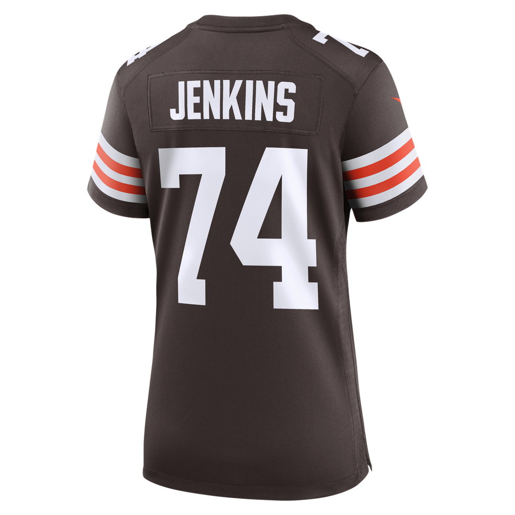 Women's Nike Cleveland Browns Elgton Jenkins Brown Team Game NFL Jersey