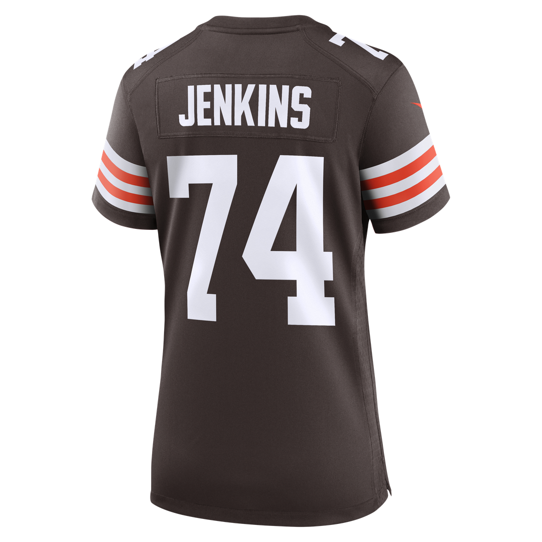 Women's Nike Cleveland Browns Elgton Jenkins Brown Team Game NFL Jersey