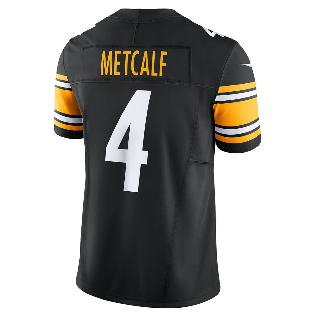 Men's Nike Pittsburgh Steelers DK Metcalf Black Team Vapor F.U.S.E. Limited NFL Jersey