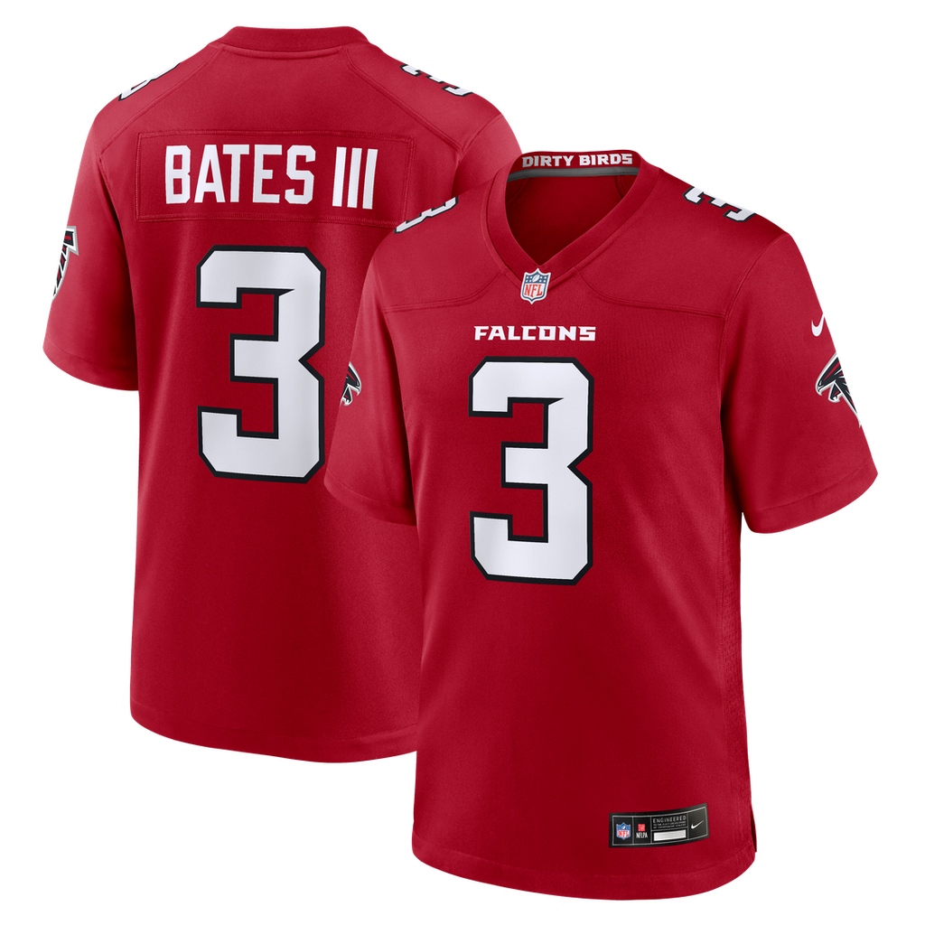Men's Nike Atlanta Falcons Jessie Bates III Red Game NFL Jersey