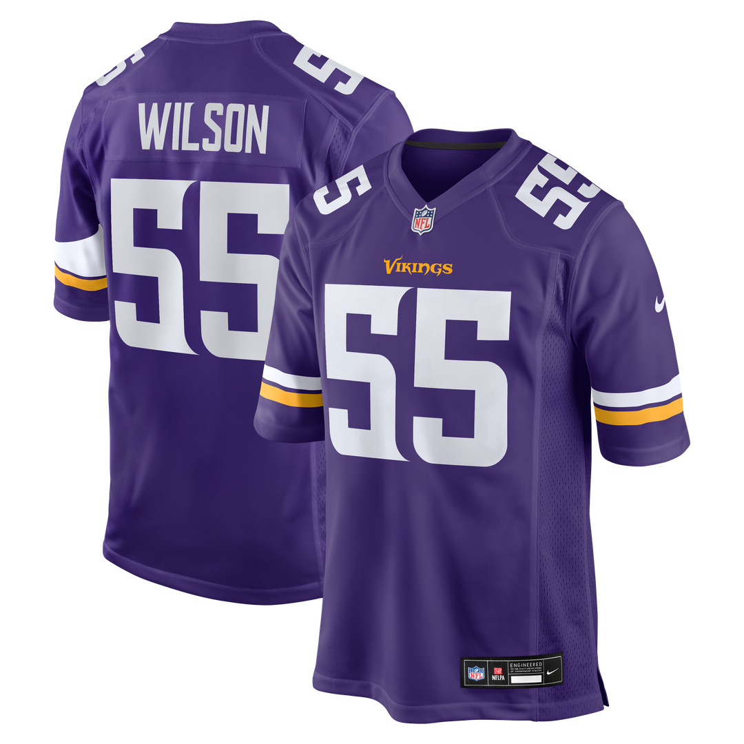 Men's Nike Minnesota Vikings Eric Wilson Purple Team Game NFL Jersey