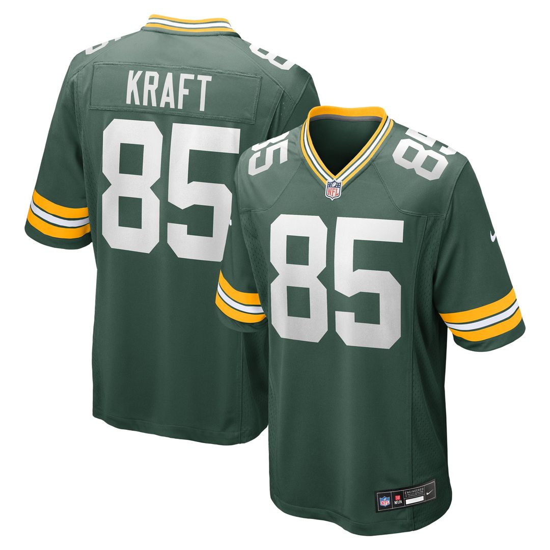 Men's Nike Green Bay Packers Tucker Kraft Navy Alternate Game NFL Jersey