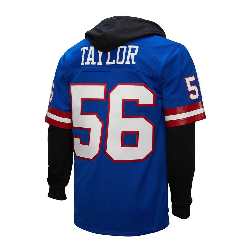 Men's Mitchell & Ness New York Giants Lawrence Taylor Royal Player Name & Number Hoodie Legacy NFL Jersey