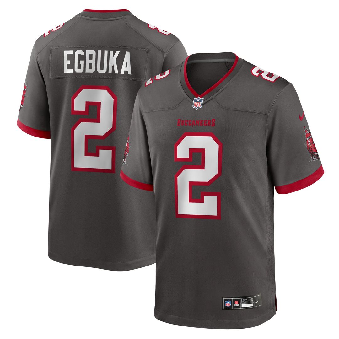 Men's Nike Tampa Bay Buccaneers Emeka Egbuka White Game NFL Jersey