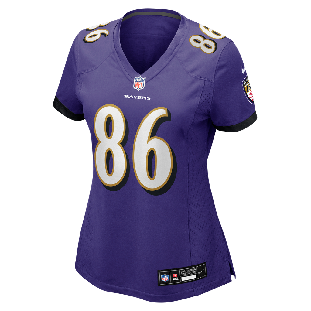Women's Nike Baltimore Ravens Cornelius Johnson Purple Team Game NFL Jersey