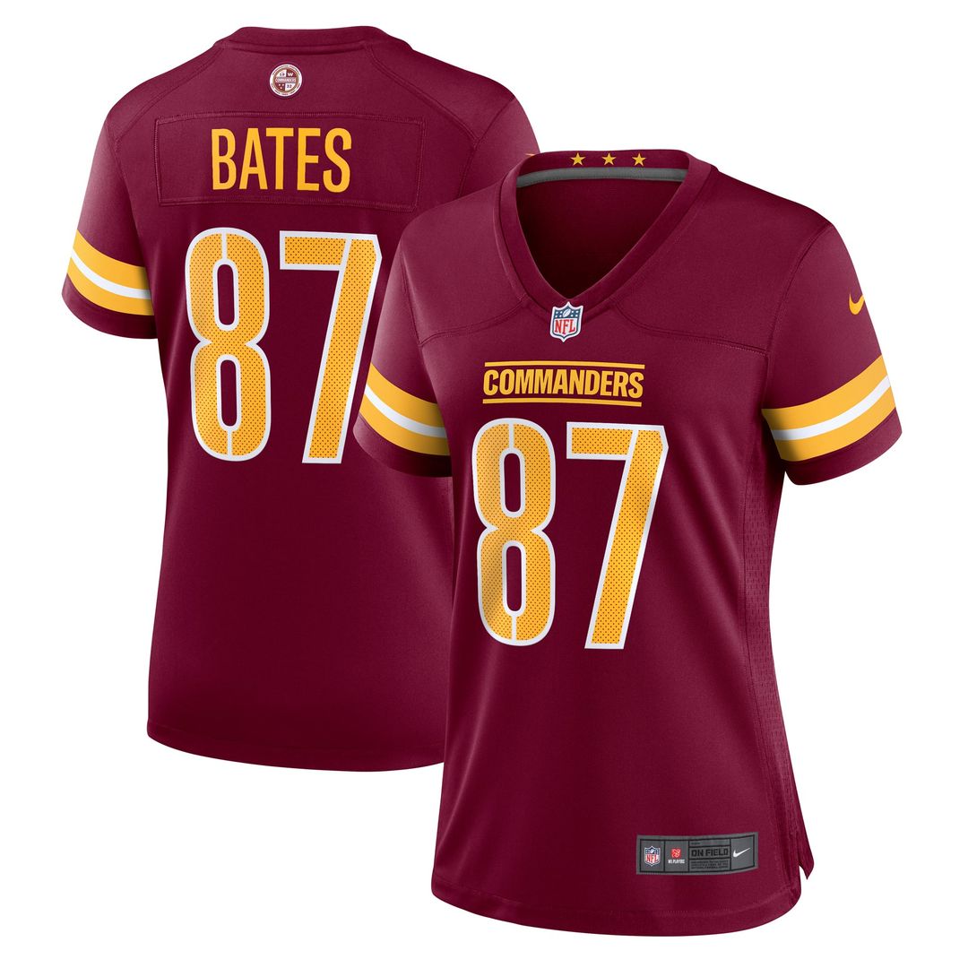 Women's Nike Washington Commanders John Bates Burgundy Game NFL Jersey