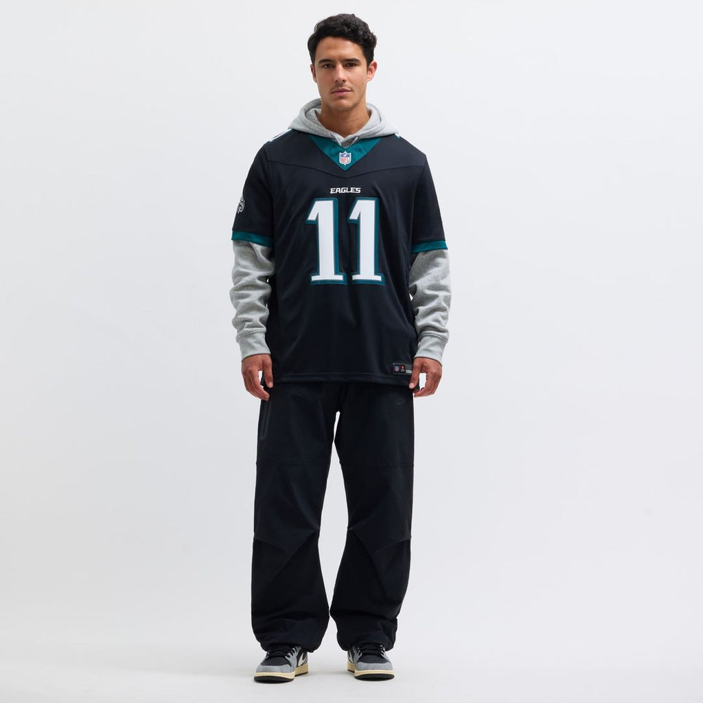 Men's Nike Philadelphia Eagles A.J. Brown Black Alternate Vapor F.U.S.E. Limited NFL Jersey