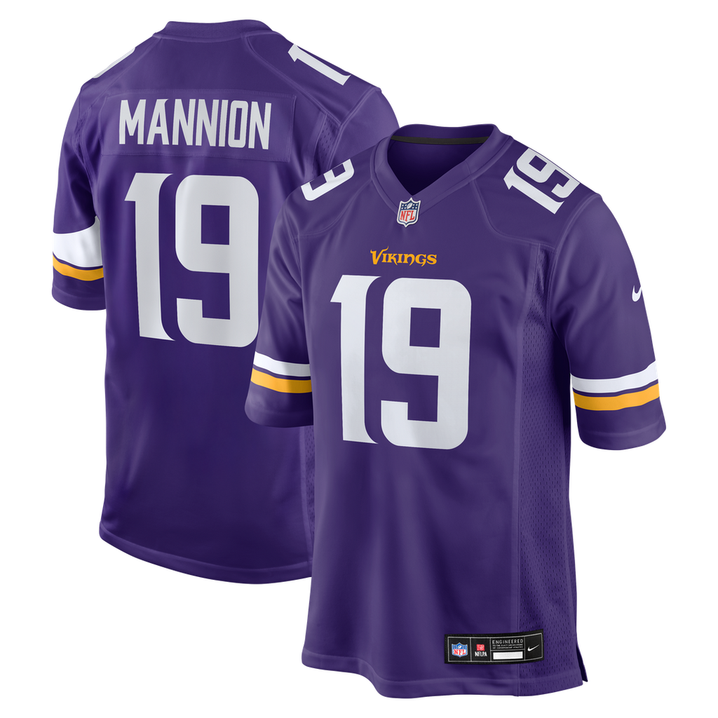 Men's Nike Minnesota Vikings Sean Mannion Purple Game NFL Jersey