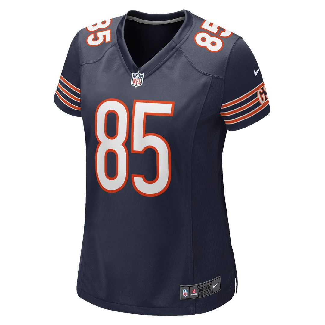 Women's Nike Chicago Bears Cole Kmet Navy Game NFL Jersey