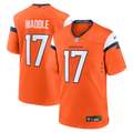 Men's Nike Denver Broncos Jaylen Waddle Orange Game NFL Jersey