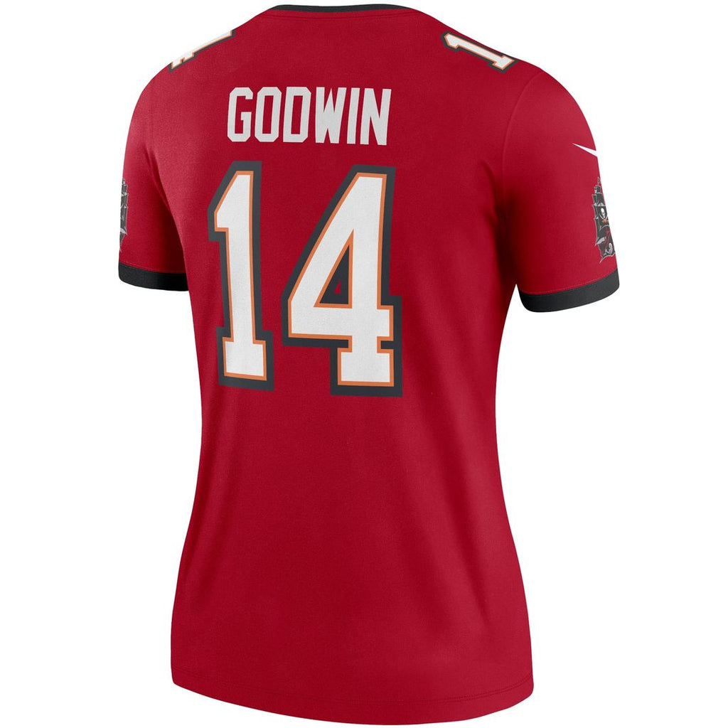 Women's Nike Tampa Bay Buccaneers Chris Godwin Red Legend Player NFL Performance Top