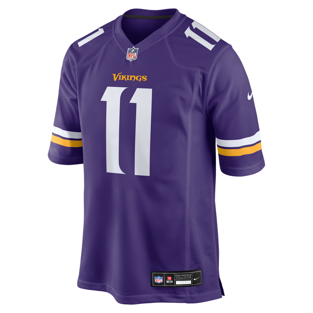 Men's Nike Minnesota Vikings Carson Wentz Purple Team Game NFL Jersey
