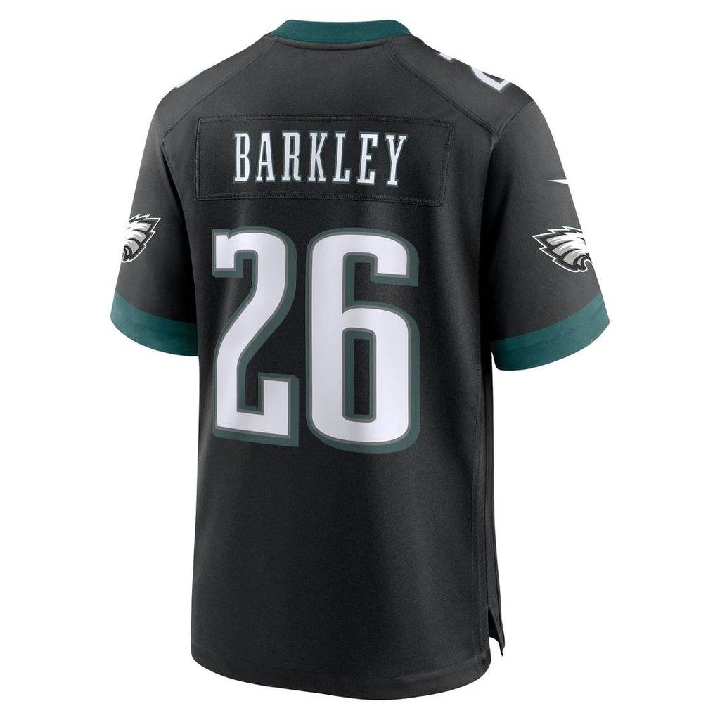 Men's Nike Philadelphia Eagles Saquon Barkley Midnight Green Game Player NFL Jersey