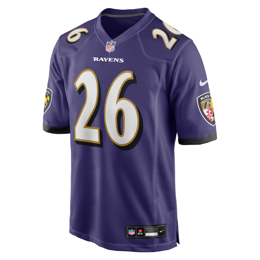 Men's Nike Baltimore Ravens Rasheen Ali Purple Team Game NFL Jersey