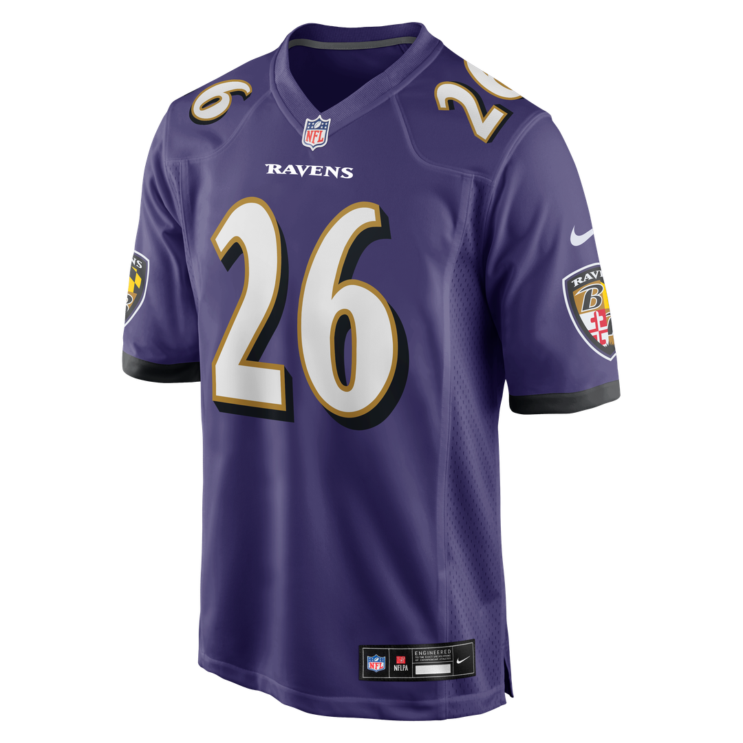 Men's Nike Baltimore Ravens Rasheen Ali Purple Team Game NFL Jersey