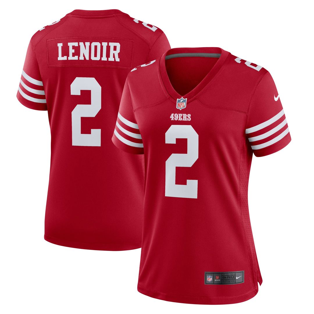 Women's Nike San Francisco 49ers Deommodore Lenoir Scarlet Game NFL Jersey