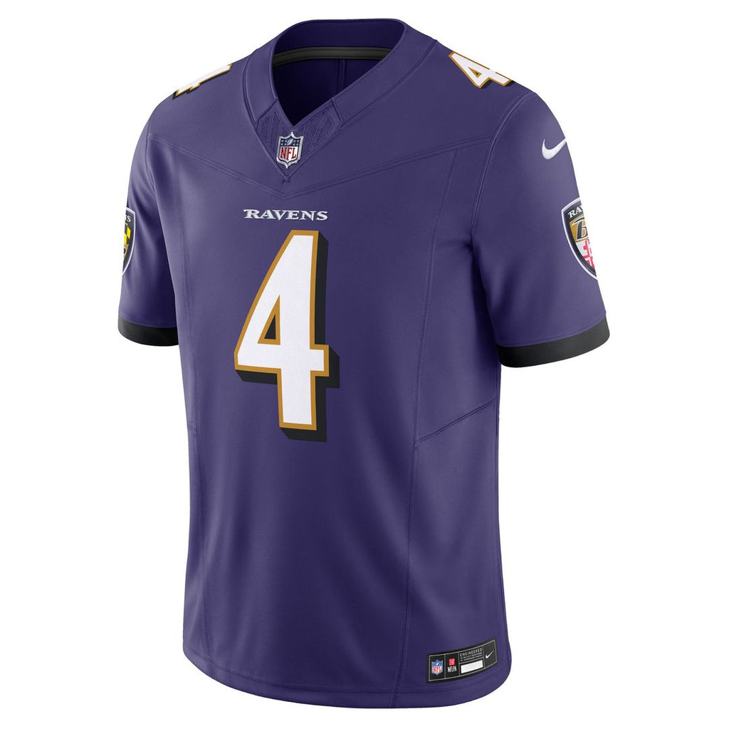 Men's Nike Baltimore Ravens Zay Flowers Black Alternate Vapor F.U.S.E. Limited NFL Jersey