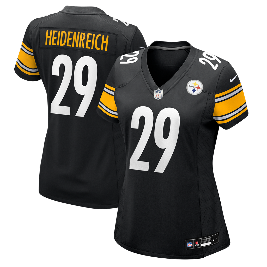 Women's Nike Pittsburgh Steelers Eli Heidenreich Black Team Game NFL Jersey