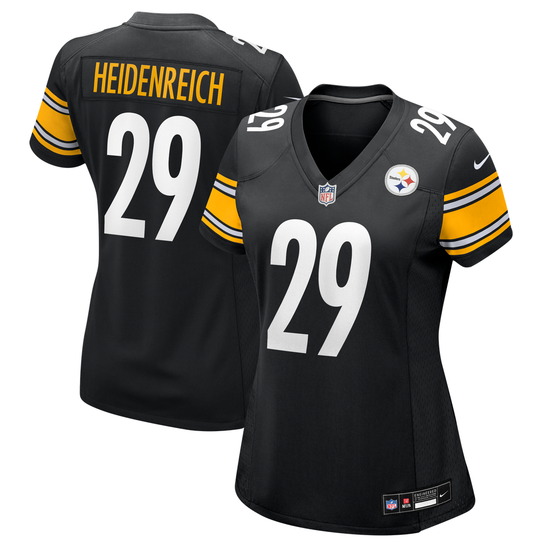 Women's Nike Pittsburgh Steelers Eli Heidenreich Black Team Game NFL Jersey