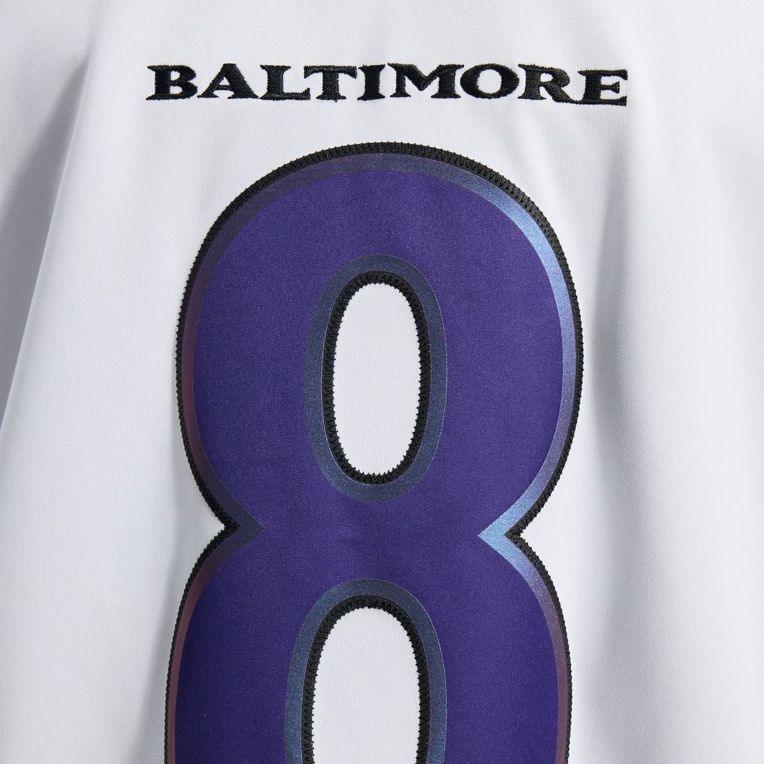 Men's Nike Baltimore Ravens Lamar Jackson White Vapor F.U.S.E. Stitched Limited NFL Jersey