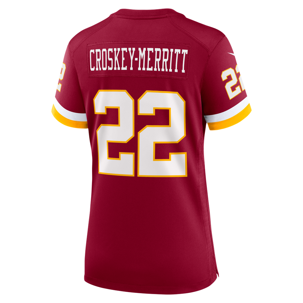 Women's Nike Washington Commanders Jacory Croskey-Merritt White Game Super Bowl Era NFL Jersey