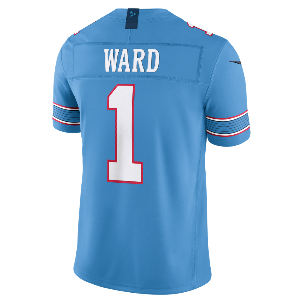 Men's Nike Tennessee Titans Cameron Ward Light Blue Vapor F.U.S.E. Stitched Limited NFL Jersey