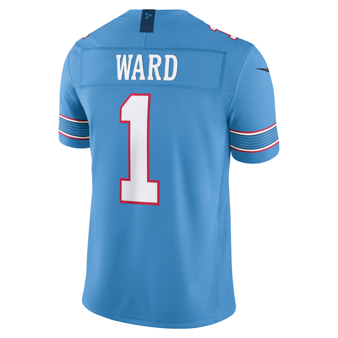 Men's Nike Tennessee Titans Cameron Ward Light Blue Vapor F.U.S.E. Stitched Limited NFL Jersey