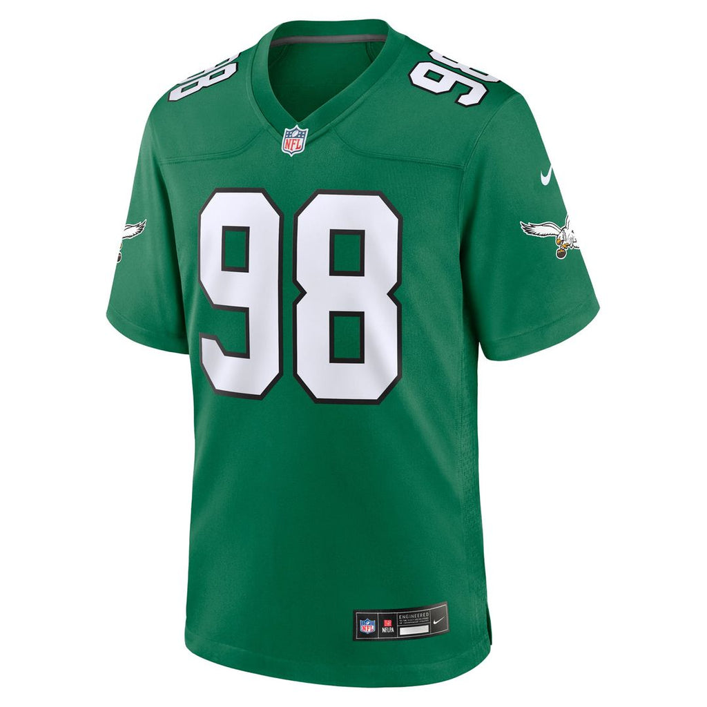 Men's Nike Philadelphia Eagles Jalen Carter Black Alternate Game Player NFL Jersey