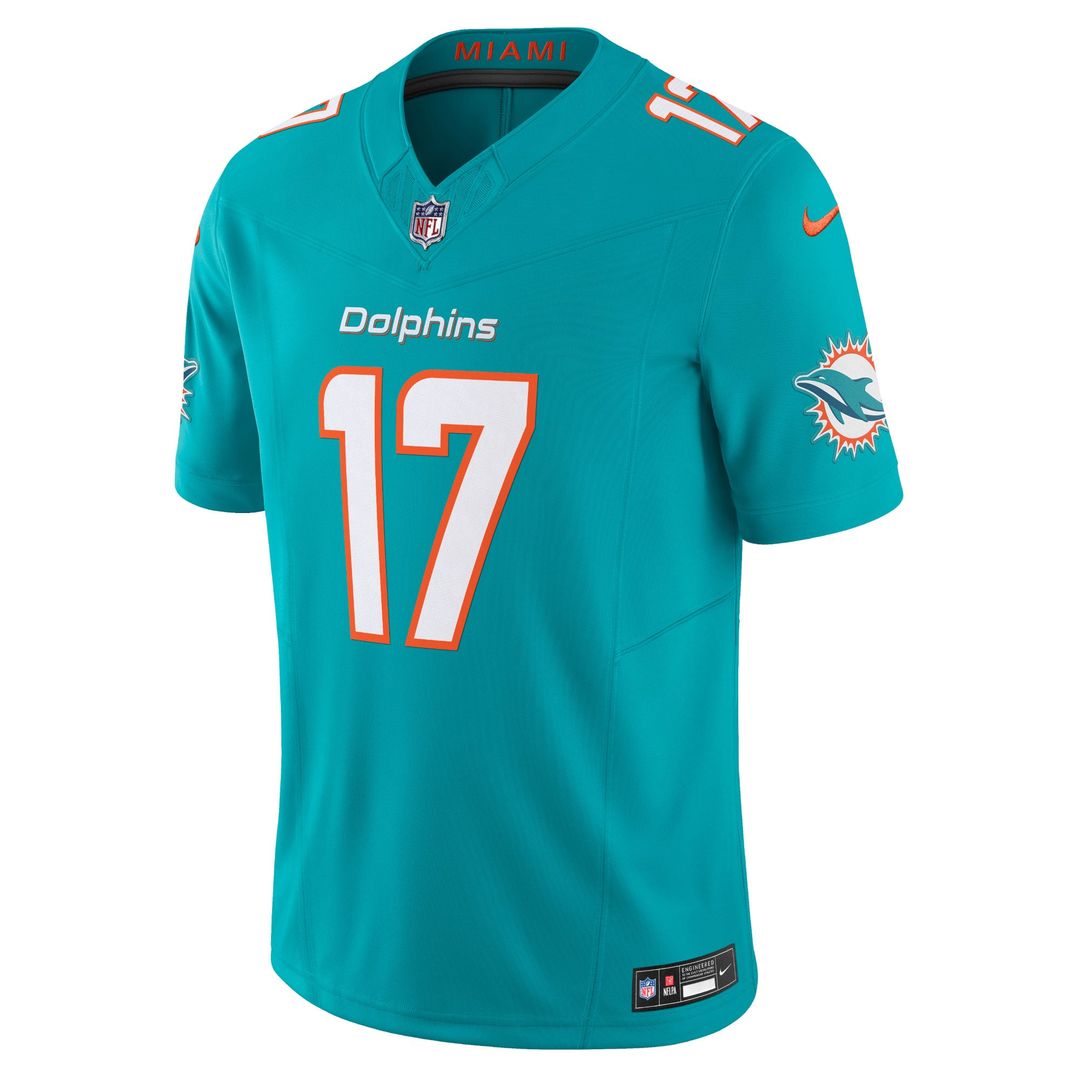 Men's Nike Miami Dolphins Jaylen Waddle White Vapor F.U.S.E. Limited NFL Jersey