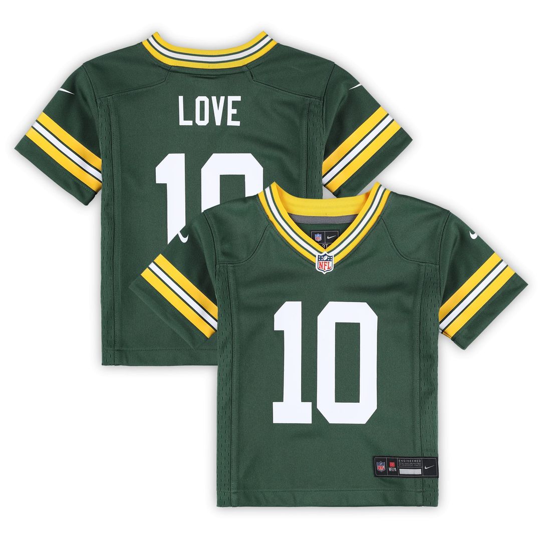 Toddler Nike Green Bay Packers Jordan Love Green Game NFL Jersey
