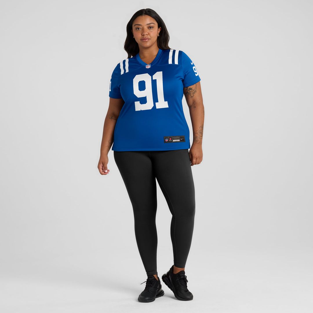 Women's Nike Indianapolis Colts JT Tuimoloau Royal Team Game NFL Jersey