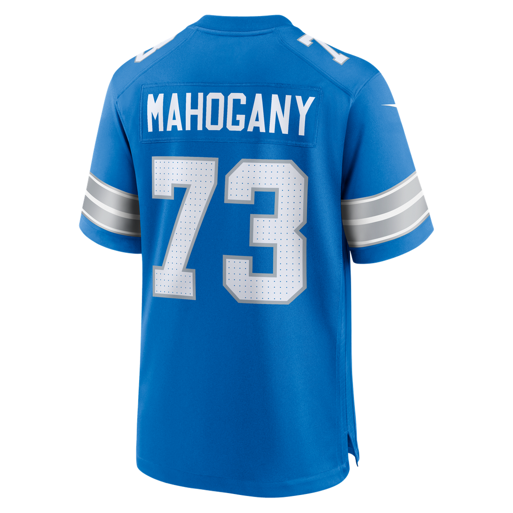 Men's Nike Detroit Lions Christian Mahogany Blue Team Game NFL Jersey