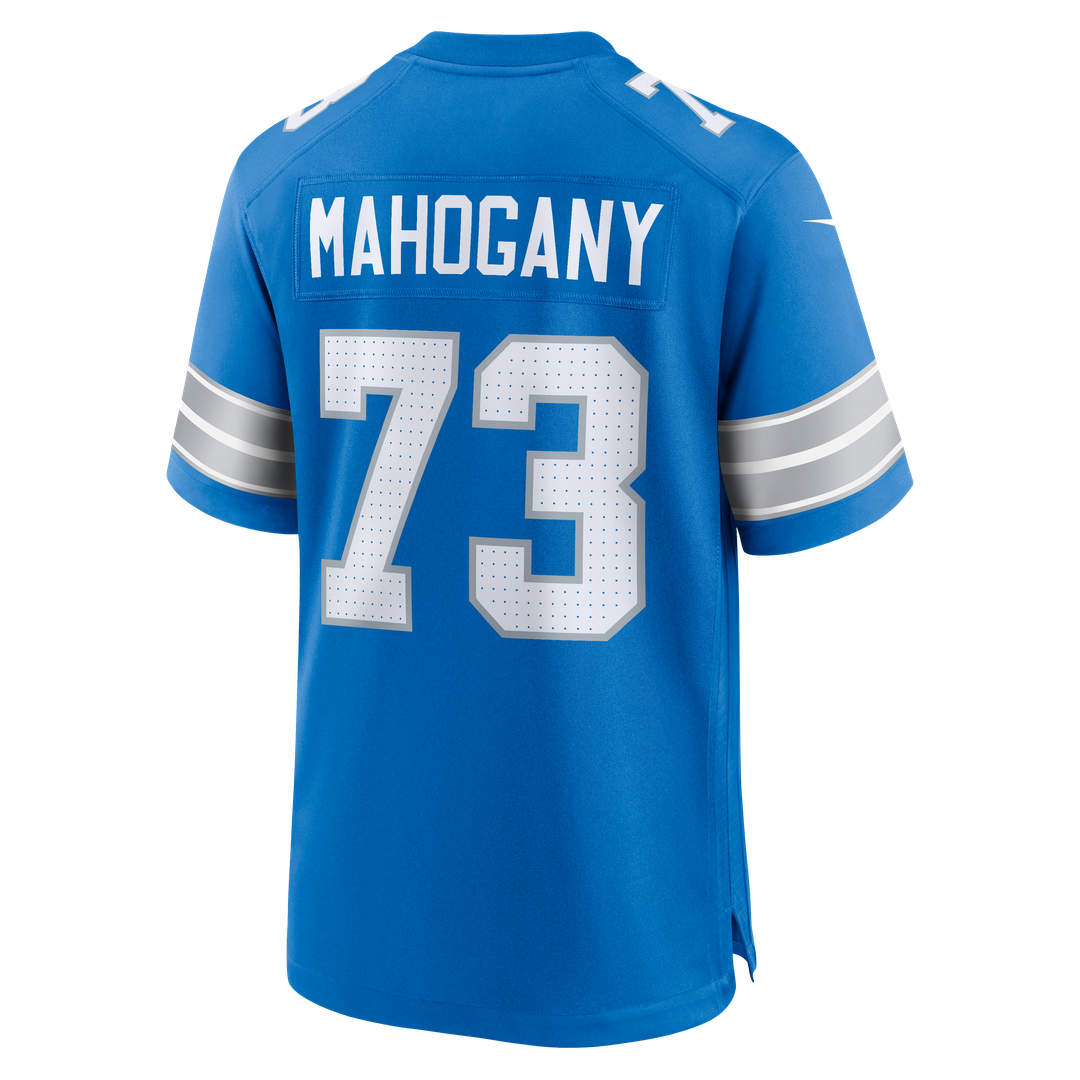 Men's Nike Detroit Lions Christian Mahogany Blue Team Game NFL Jersey