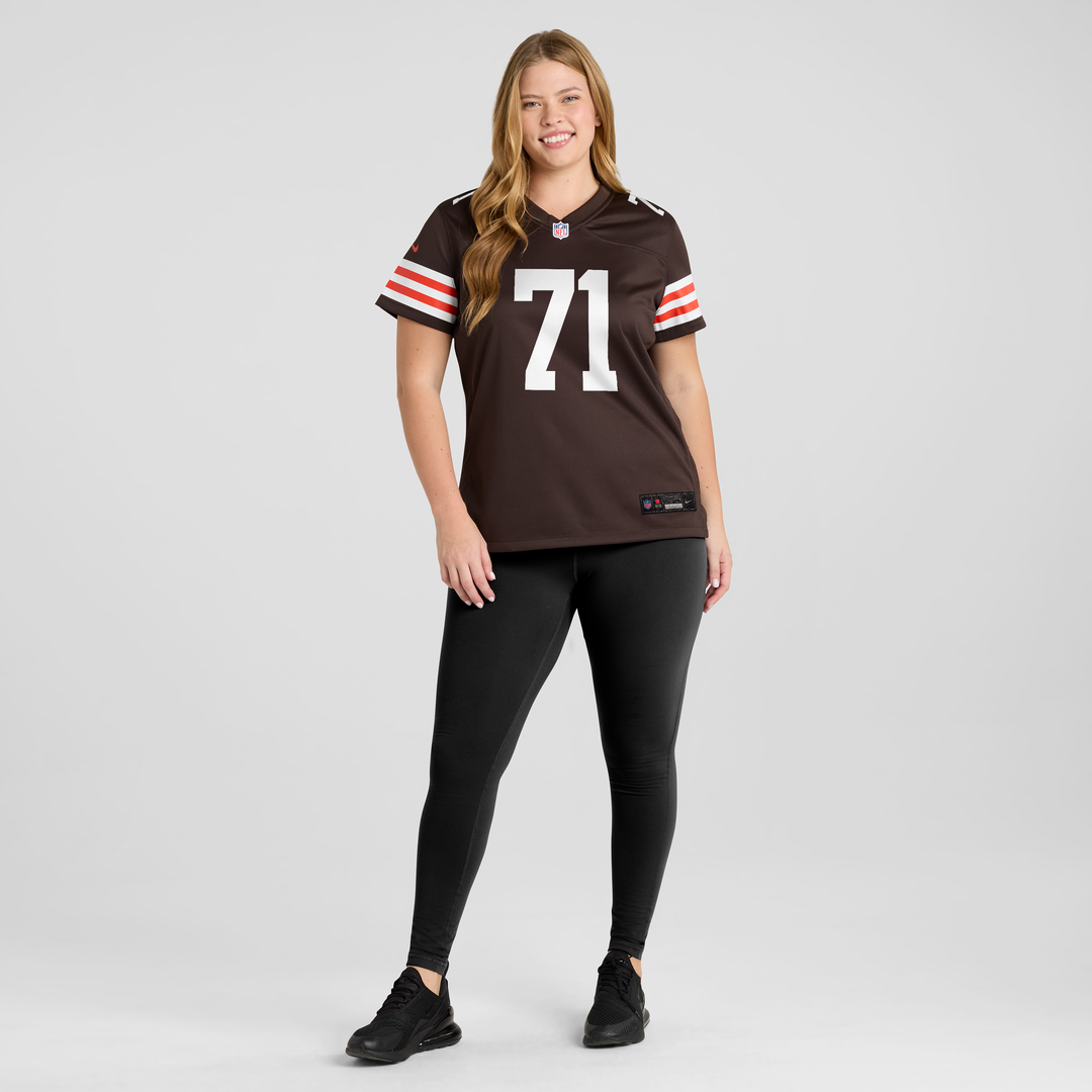 Women's Nike Cleveland Browns Tytus Howard Brown Team Game NFL Jersey