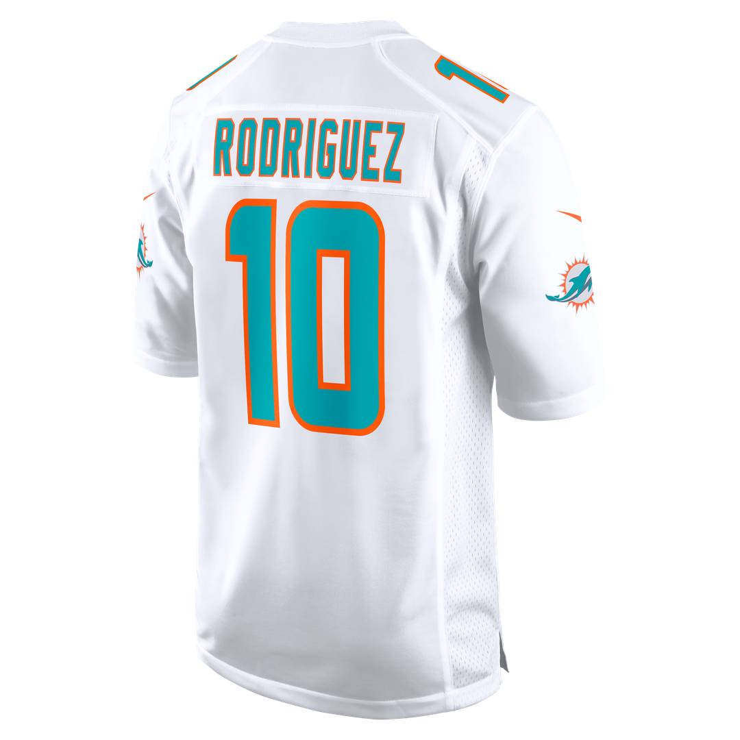 Men's Nike Miami Dolphins Jacob Rodriguez White Game NFL Jersey
