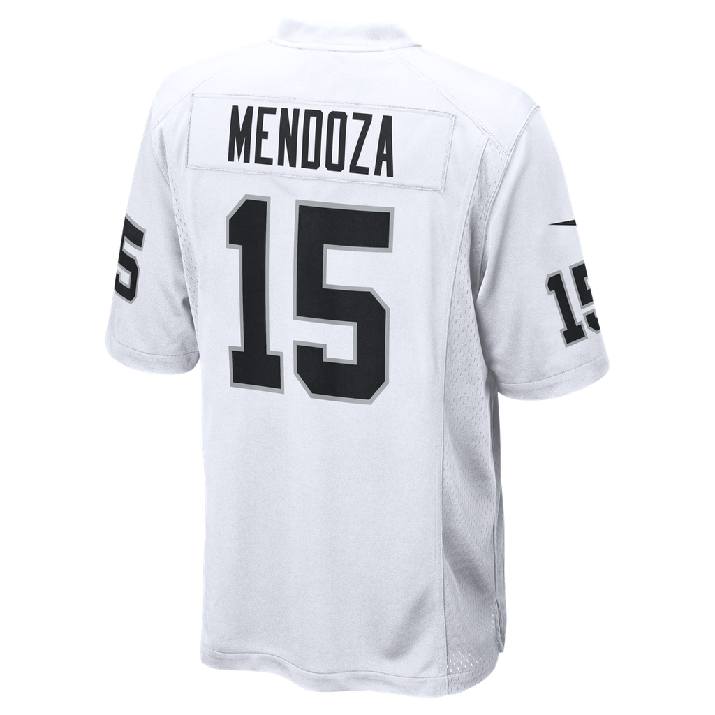 Men's Nike Las Vegas Raiders Fernando Mendoza Black 2026 NFL Draft First Round Pick No. 1 Team Game NFL Jersey