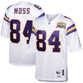 Men's Mitchell & Ness Minnesota Vikings Randy Moss White 2000 Authentic Throwback Retired Player NFL Jersey