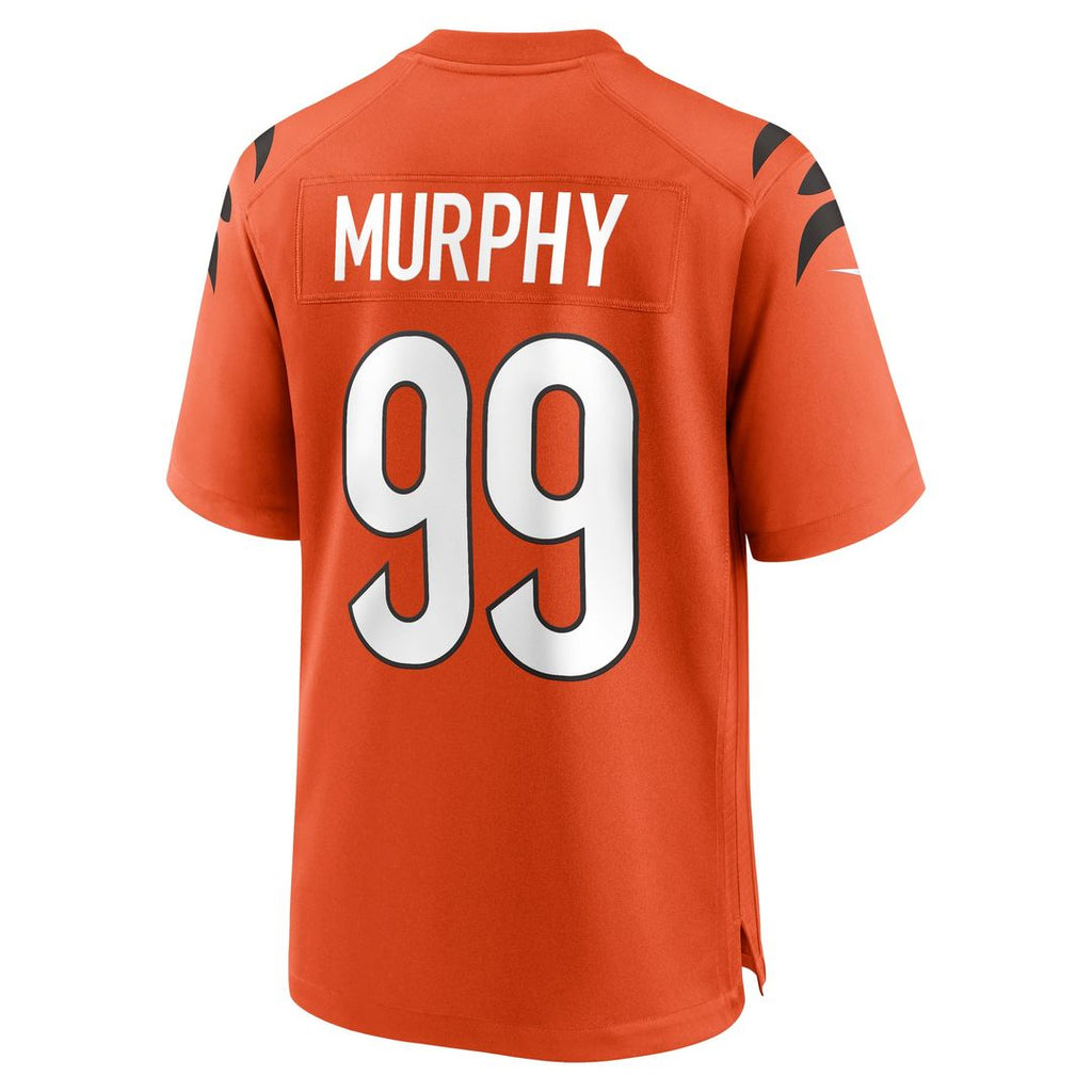 Men's Nike Cincinnati Bengals Myles Murphy Orange Alternate Game NFL Jersey