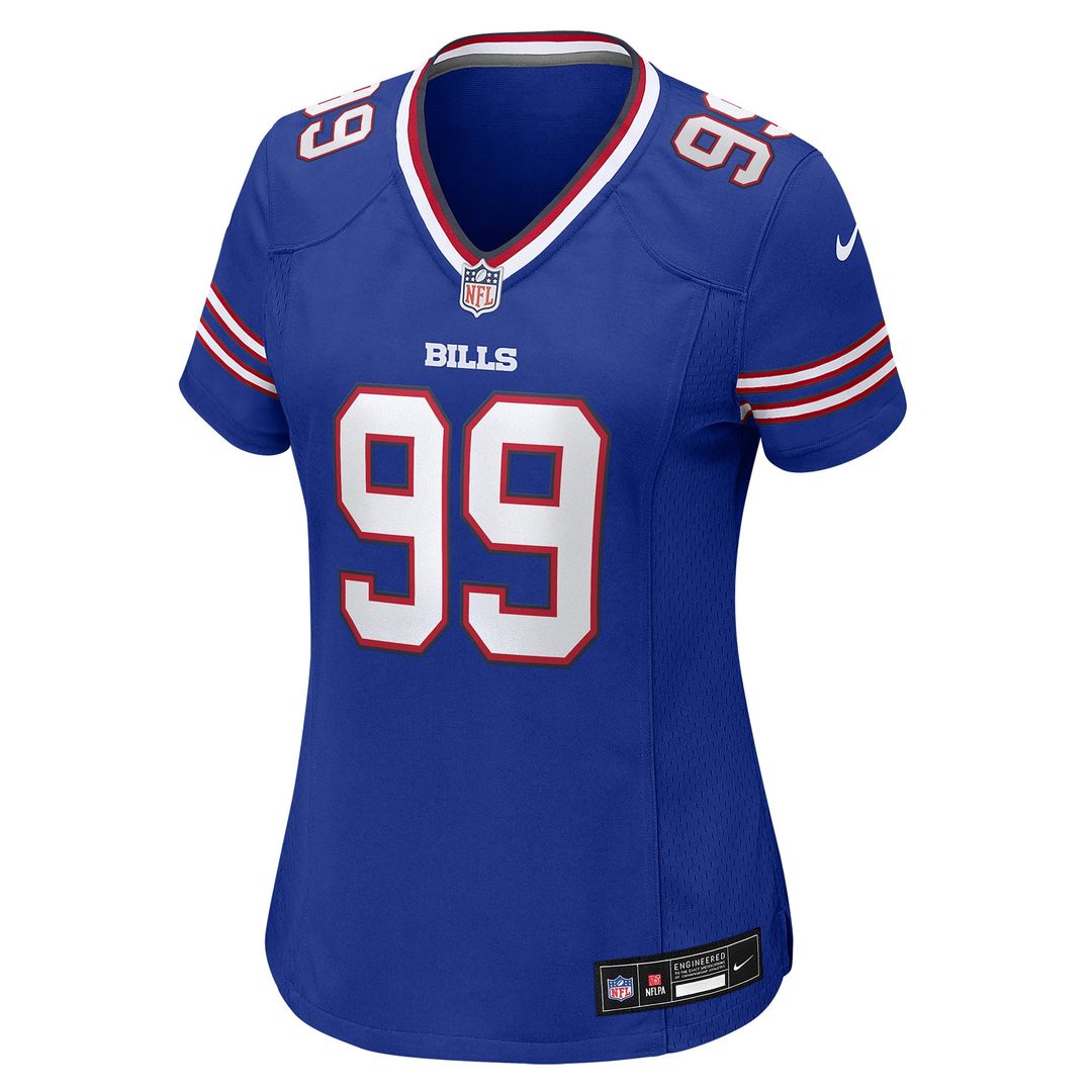 Women's Nike Buffalo Bills Larry Ogunjobi Royal Team Game NFL Jersey
