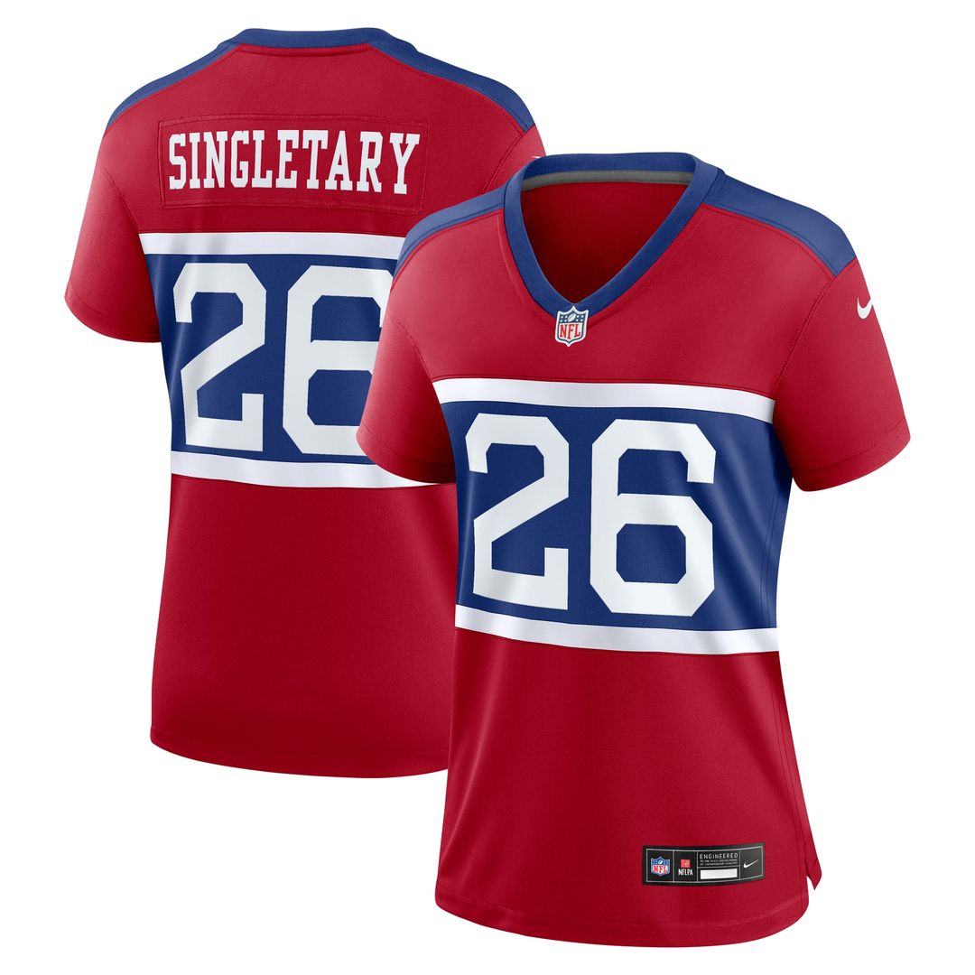 Women's Nike New York Giants Devin Singletary Royal Game NFL Jersey