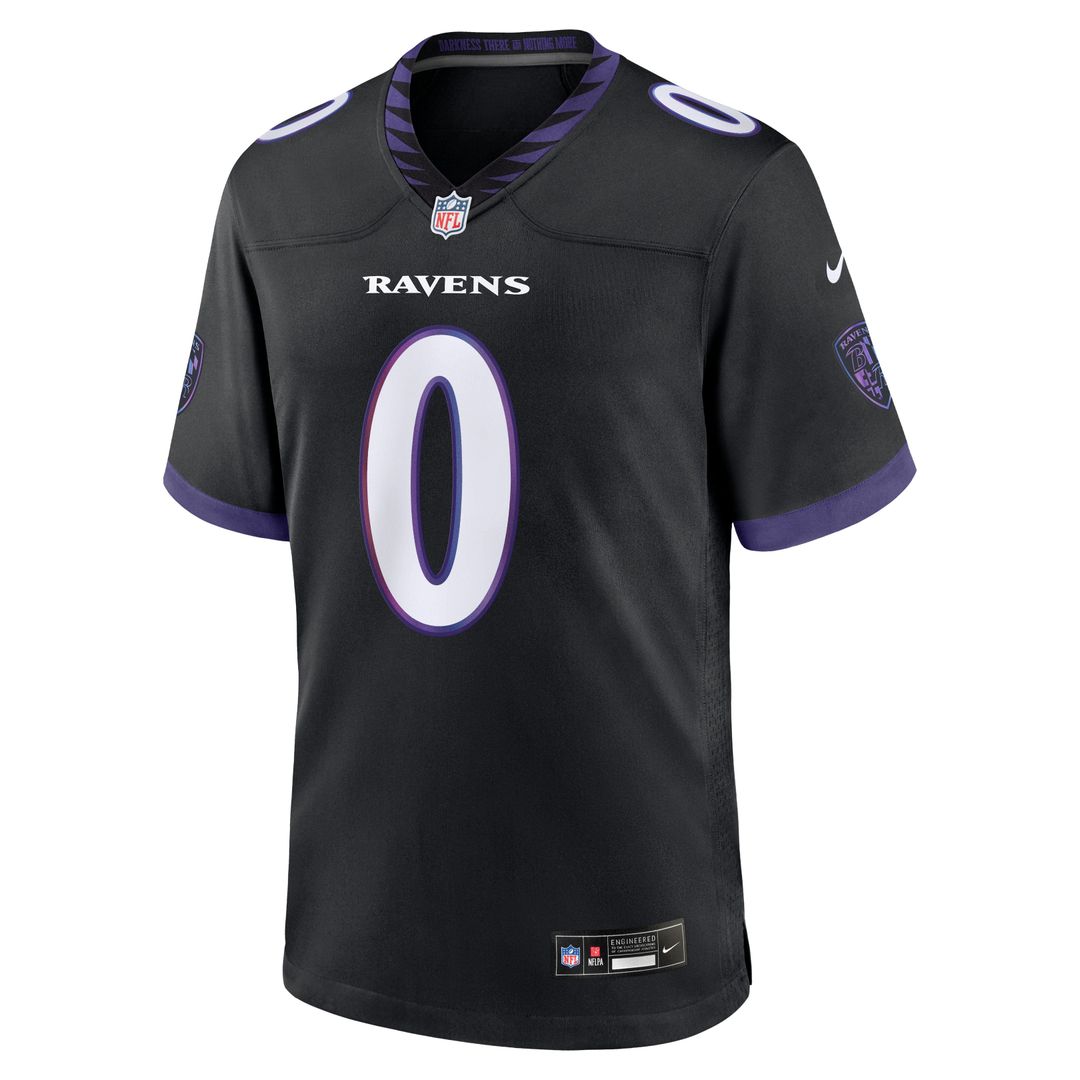 Men's Nike Baltimore Ravens Roquan Smith White Game NFL Jersey