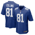 Men's Nike New York Giants Beaux Collins Royal Team Game NFL Jersey