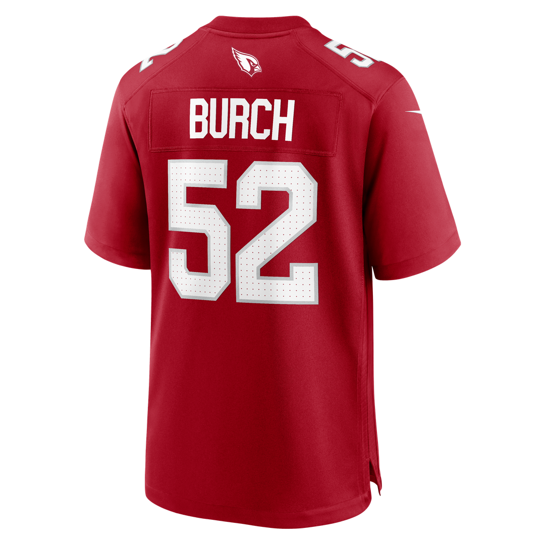 Men's Nike Arizona Cardinals Jordan Burch Cardinal Team Game NFL Jersey