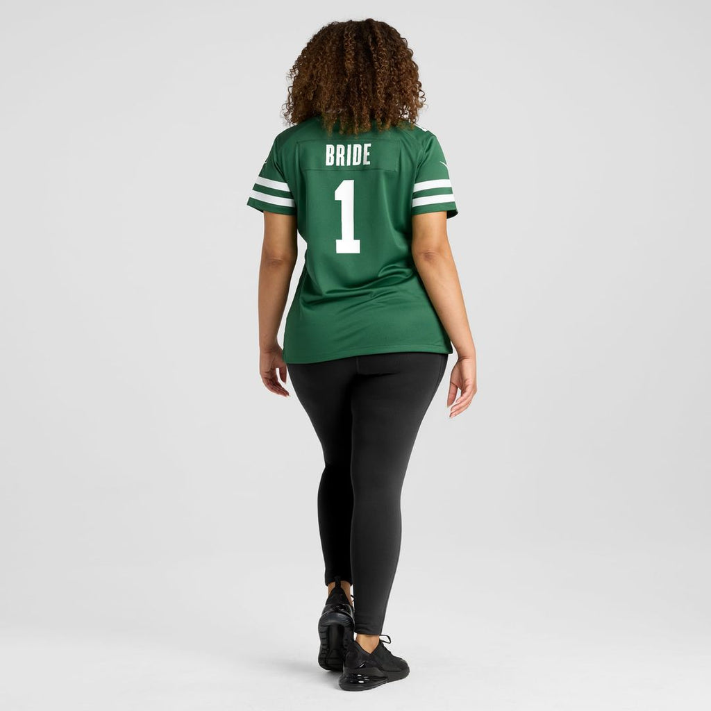Women's Nike New York Jets Number 1 Bride Legacy Green Game NFL Jersey